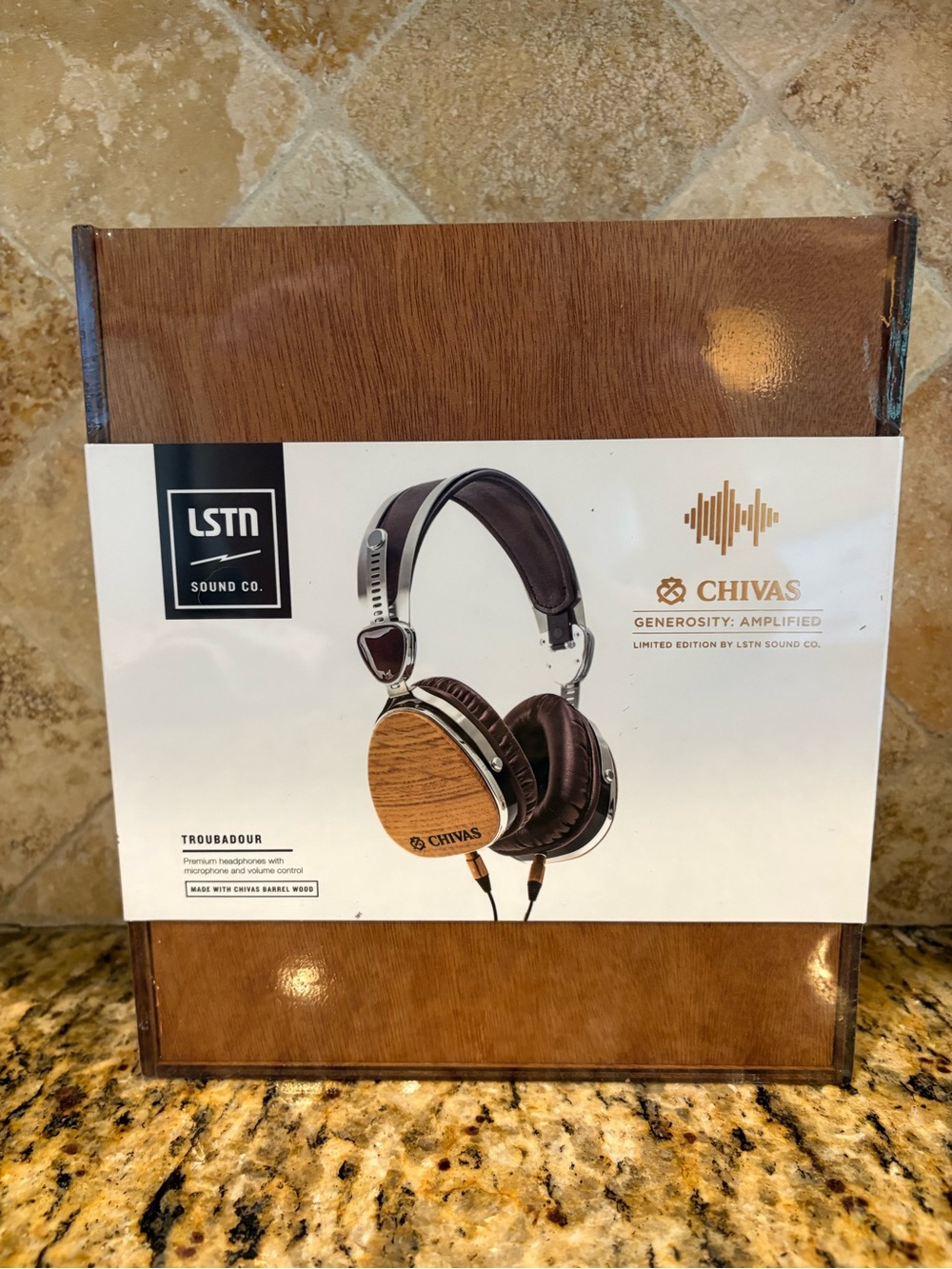 LSTN x Chivas Troubadour Wood On-Ear Headphones - Brown